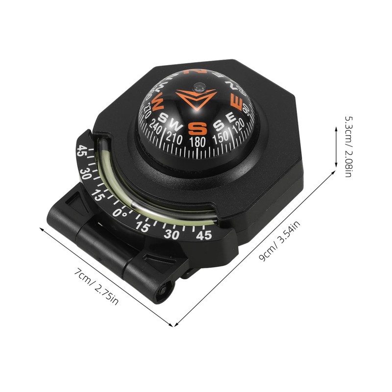WHAMVOX Car Compass High Precision Dashboard Navigation Ball for Automotive