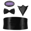 SUPVOX Mens Belt Mens Belt Mens Belt 3Pcs Cummerbund Bowtie