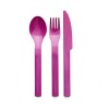 Tupperware Snap Together On The Go Utensils Fork Knife Spoon