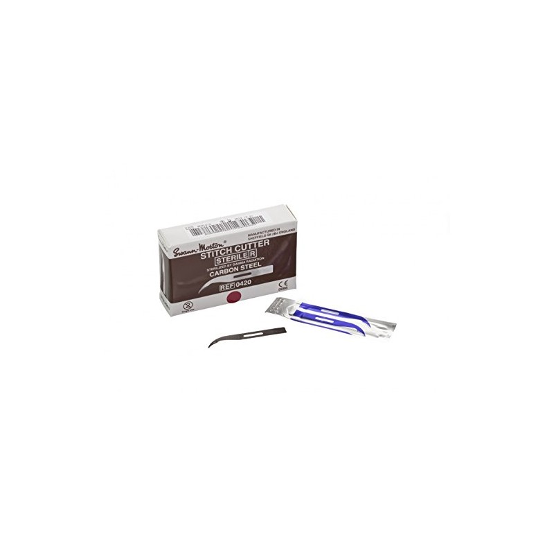 Swann Morton SMSC Disposable Stitch Cutter, Sterile (Pack of 100)