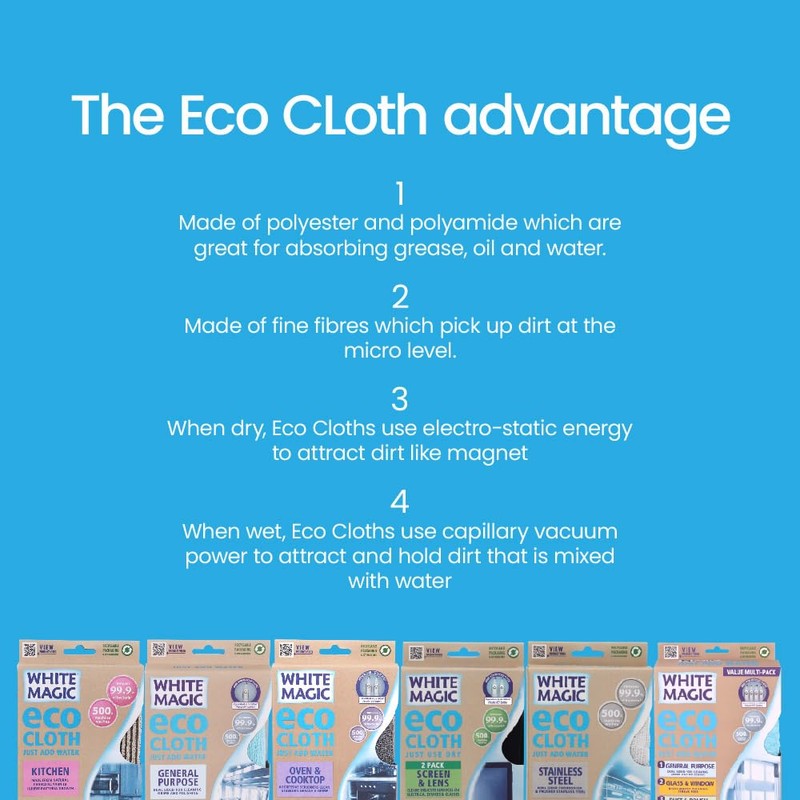 White Magic Eco Cloth Oven & Cooktop Cleaning Cloth –