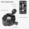 Koolehaoda Panorama Tripod Head 360 Degree Rotation Panoramic Head Aluminium