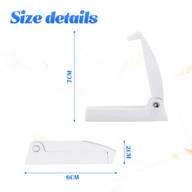 JNNJ Pack of 5 Plastic Luggage Door Locks, RV Door Locks, Motorhome Door Lock Holder, Plastic for Motorhomes, Trailers, Motorhomes, Luggage Doors (White)