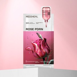 MEDIHEAL Rose PDRN Essential Mask Sheet For Healthy Glow 1ea - MEDIHEAL Rose PDRN Essential Mask Sheet For Healthy Glow 1ea