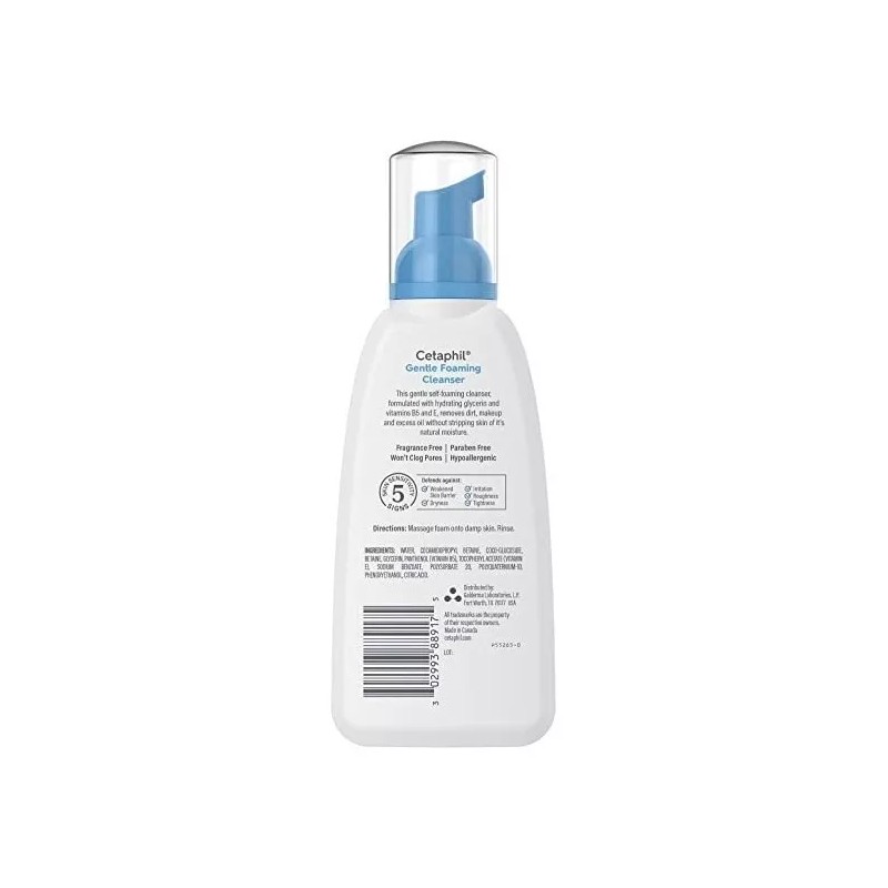 Cetaphil Jabón Limpiador De Espuma Suave 236ml