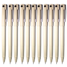 Pilot Hi-tech Point Water-based Ball Point Pen - 0.5mm - Black (Pack of 12 Pens)