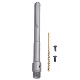 350mm SDS Max Shank Connecting Rod with a Pilot Drill Bit and 2 Screws for Concrete Cement Hole Saw (SDS Max Rod: 350mm)
