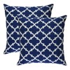 TreeWool Trellis Accent Set of 2 Cotton Canvas Cushion Covers