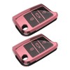 SING F LTD 2PCS TPU 3 Button Car Key Cover
