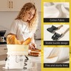 2 Pack Reusable Bread Bags for Homemade Sourdough Bread, Removable