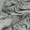 Brentfords Single Fitted Sheet Grey, Deep Fitted Sheet Bed Cover