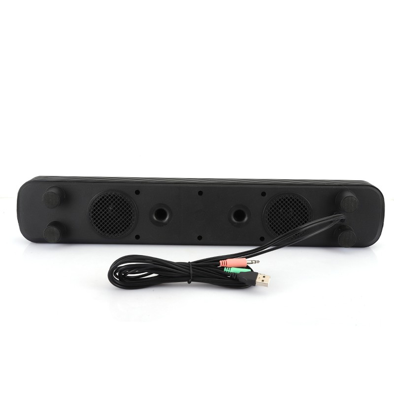 Desktop Notebook Subwoofer Speaker 3W Professional Speaker Sound AmplifierBlack