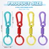 PATIKIL Keychain Clips with O Rings, 4 Pcs Quick Release
