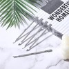 Lnngub 5 Pcs Dual Head Cuticle Pushers,Metal Cuticle Pusher and