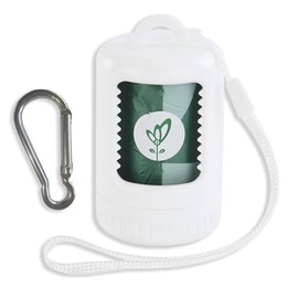 Yizepet Dog Poop Bag Holder with Dog Poop Bags, Leak Proof, Easy Twist Top for Refills,Unscented, 1 Dispenser and 15 Bags