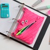 ZIPIT Monster Pencil Case for Girls, Cute 3-Ring Binder Pencil