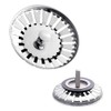OcioDual Sink Strainer Plug, Diameter 83 mm, Stainless Steel Waste
