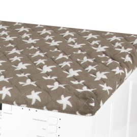Bestgoodies Dryer and Washing Machine Cover (Starfish Taupe) 60 x 60 cm with Elastic Band, Dryer Cover Washing Machine Cover - Dryer Pad