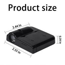LKAHG 2Pcs Universal Car Door Lights Logo Projector, Auto Door Projection Wireless LED Welcome Courtesy Light, Welcome Ghost Shadow Lamp Vehicle Accessories Fit for Most Cars (Style A)