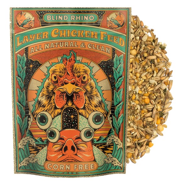 wobniaR Layer Chicken Feed - Blind Rhino All Natural &