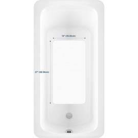 Kahuna Grip™ Non-Slip Bath & Shower Mat - White (14x27)