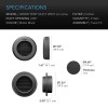 AC Infinity Grow Tent Duct Vent Attachment, 6-Inch 2 Pack,