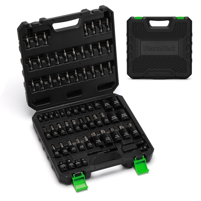 TecoTek 67-Piece Master Torx Bit Socket and External Torx Socket
