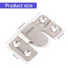 4 Pairs Interlocking Flush Mount Bracket Picture Hanging Hooks Stainless