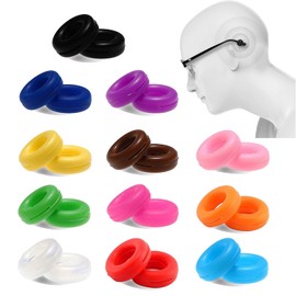 KECHIO Anti-Slip Round Comfort Eyeglass Retainers- Silicone Eyeglasses Ear Hooks Sleeve Holder-Kids and Adults Sport Eyeglass Strap Holder