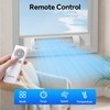 shinic Window Fan with Reversible Airflow, 4 Speeds, Thermostat Remote