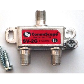 CommScope 2-way Cable TV DIGITAL CABLE INTERNET COAXIAL RG6 SPLITTER 1Ghz NEW!