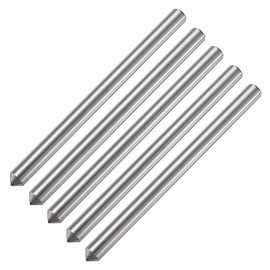 uxcell 5pcs Diamond Dressers, 11mm x 152mm (7/16" x 6") Single Tapered Point Grinding Wheel Round Pen Welded Diamond Dressing Tools, Silver Tone