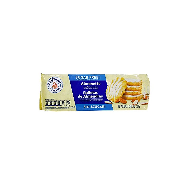 Voortman Cookies Sugar Free Iced Almonette