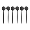 GRÄWE Provence Coffee Spoons, Black, Pack of 6, Dishwasher Safe,