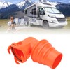 RV Sewer Hose Elbow with Lid 90 Degree Easy Installation