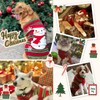 ABRRLO Dog Christmas Jumper Stripe Snowman Outfits Ugly Xmas Pet