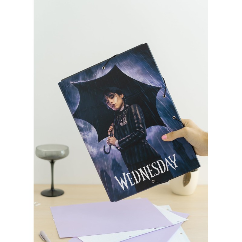 Grupo Erik A4 Portfolio Folder A4 Wednesday Addams Fan Item
