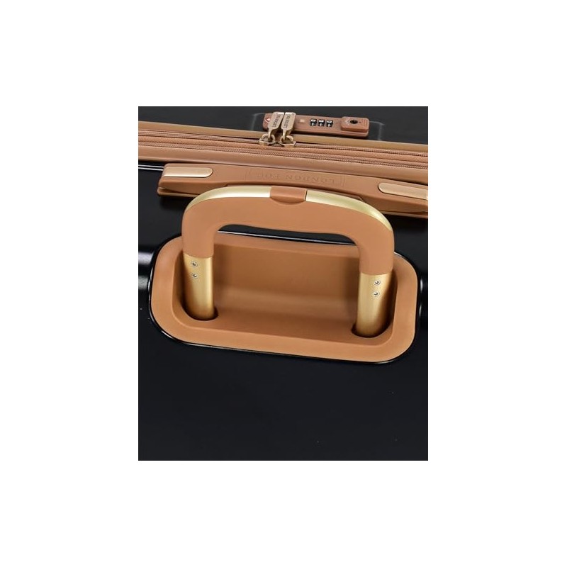 London Fog Regent Black 25" Expandable Spinner