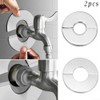 Stainless Steel Water Pipe Wall Covers Bathroom Shower Faucet Decorative
