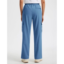 Libin Women's Hiking Cargo Pants 29" Lightweight Quick Dry Casual Work Tactical Safari Pants Water Resistant Outdoor Travel Camping Climbing Hunting Trendy Clothes, Blue XL