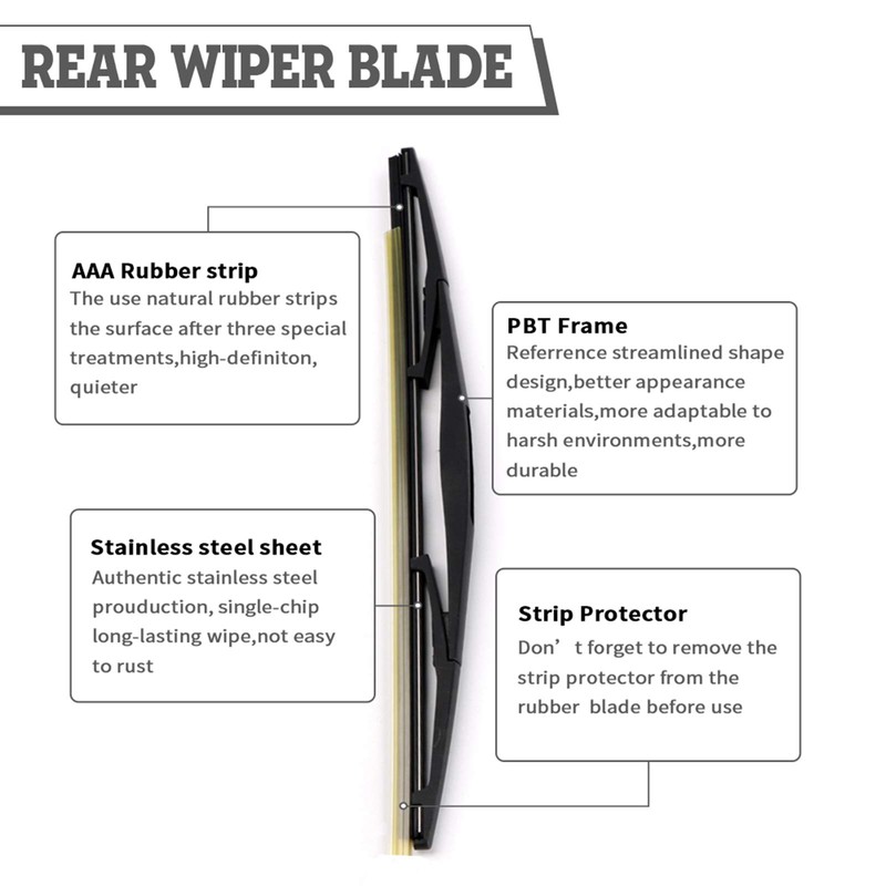 HODEE Rear Wiper Arm Blade Nut Set-Replacement for Honda Pilot