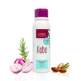 Kaba Shampoo Anti Caida de Cabello de Cebolla Roja, Estimula el Crecimiento del Cabello, Clinicamente Probado, Sin Sulfatos y Parabenos - 500ml