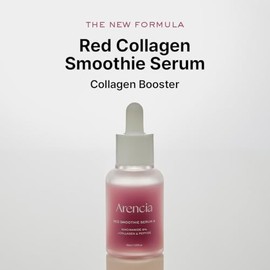 Arencia Suero Smoothie de Colágeno Rojo + Péptido, 8% Niacinamida, Vitamina C, Vitamina E, suero lifting antienvejecimiento para textura de la piel pa