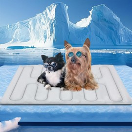 Dog Cooling Mat,Pet Cooling Pad - Washable Waterproof Cover Bed Cage for Travel Outside Training Beach Camping Outdoor Indoor