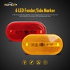 Partsam 4x Rectangular 4 Inch LED Front Rear Side Marker
