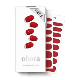 Tira de uñas de gel real de Ohora – 30 piezas con almohadilla de preparación, mini lima de uñas, palo de madera, kit de iniciación de uñas, sin pegame
