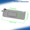 Silscvtt Gray Sun Visor Driver Side with Mirror and Light