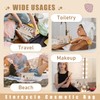 Etercycle Boho Patch BEACH Makeup Bag, Clear PVC Travel Toiletry