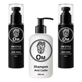 Om Style - Kit Crecimiento Capilar + Anticaída 2 Hair Tonic + 1 Shampoo
