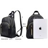 Yanaier Women's Backpack, PU Leather, Mini Backpack, Large Capacity, Waterproof,